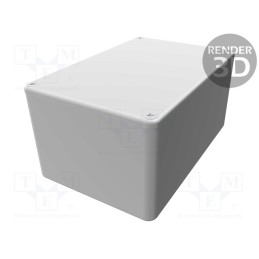 1 pcs x HAMMOND - 1590WT - Enclosure: multipurpose, X: 80mm, Y: 120mm, Z: 59mm, 1590W, aluminium