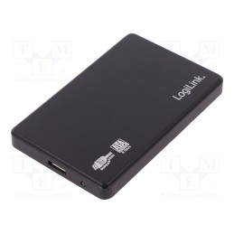 1 pcs x LOGILINK - UA0256 - Hard discs housing: 2,5', USB 3.0, Enclos.mat: ABS, black