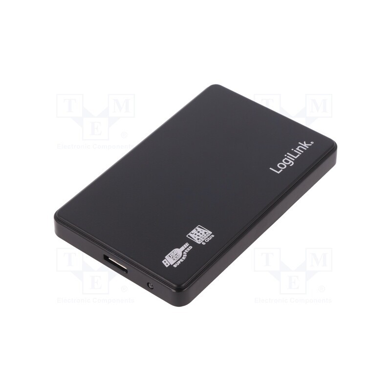 1 pcs x LOGILINK - UA0256 - Hard discs housing: 2,5', USB 3.0, Enclos.mat: ABS, black
