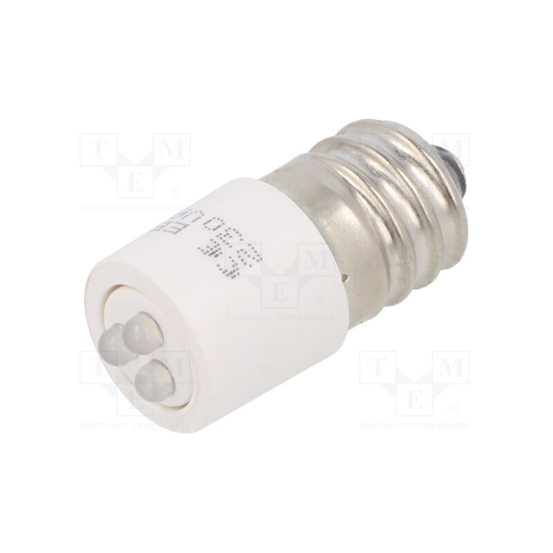 1 pcs x CML INNOVATIVE TECHNOLOGIES - 1863723W3D - Indicator: LED, E14, white, plastic, 230VAC, 230VDC, -20÷60°C