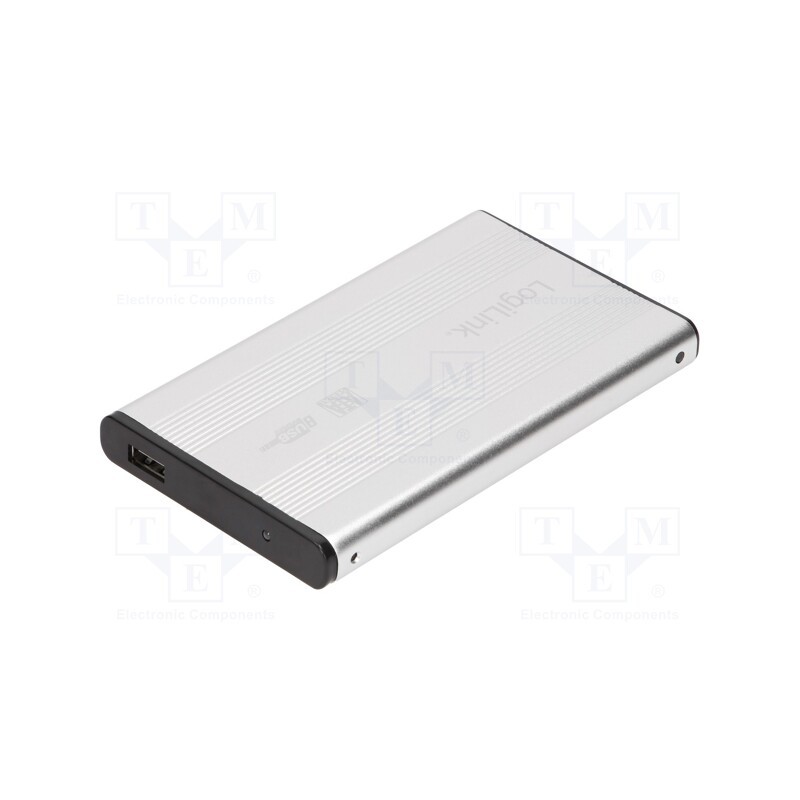 1 pcs x LOGILINK - UA0041A - Hard discs housing: 2,5', PnP and hot-plug, USB 2.0, silver