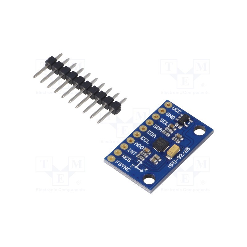 1 pcs x OKYSTAR - OKY3231-8 - Sensor: position, accelerometer,gyroscope, 3÷5VDC, I2C, MPU-9255
