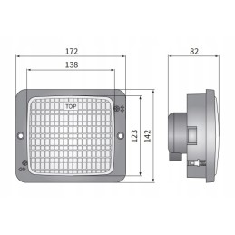 Work lamp h3 70w 172x142x82 light 30x7