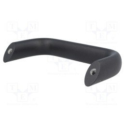 1 pcs x ELESA+GANTER - GN565.2-20-112-SW - Handle, aluminium, black, H: 48mm, L: 125mm, W: 20mm