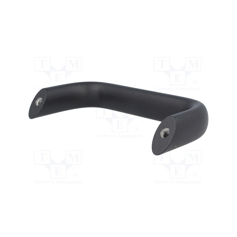 1 pcs x ELESA+GANTER - GN565.2-20-112-SW - Handle, aluminium, black, H: 48mm, L: 125mm, W: 20mm