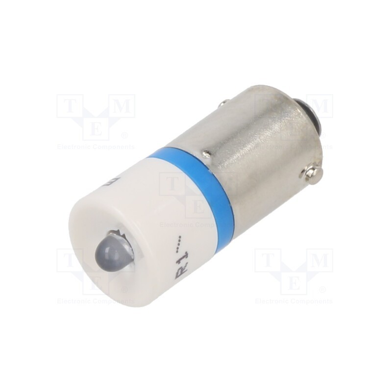 1 pcs x CML INNOVATIVE TECHNOLOGIES - 18600357 - Indicator: LED, BA9S,T10, blue, plastic, 24VAC, 24VDC, -20÷60°C