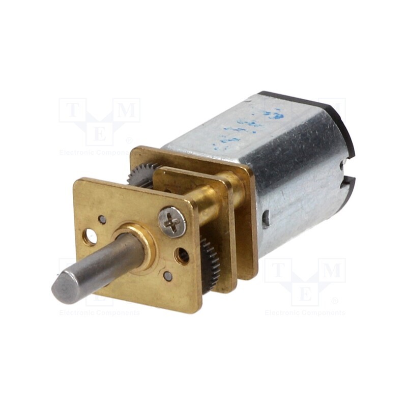 1 pcs x POLOLU - 30:1 MICRO METAL GEARMOTOR MP - Motor: DC, with gearbox, Medium Power, 6VDC, 670mA, Shaft: D spring