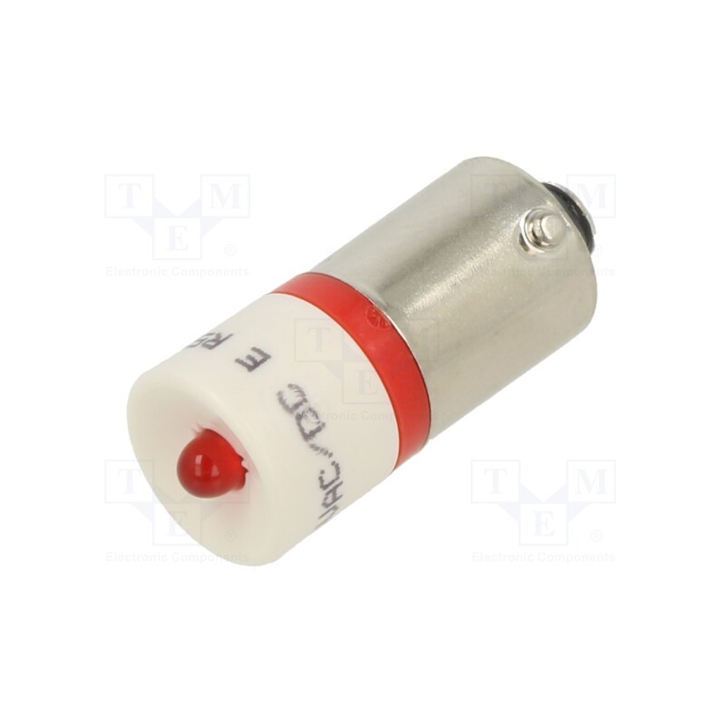 1 pcs x CML INNOVATIVE TECHNOLOGIES - 18600350 - Indicator: LED, BA9S,T10, red, plastic, 24VAC, 24VDC, -20÷60°C