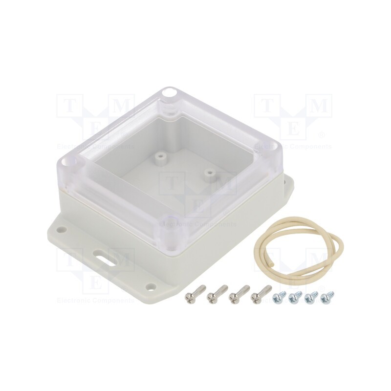 1 pcs x HAMMOND - RP1050BFC - Enclosure: multipurpose, X: 80mm, Y: 85mm, Z: 40mm, with fixing lugs