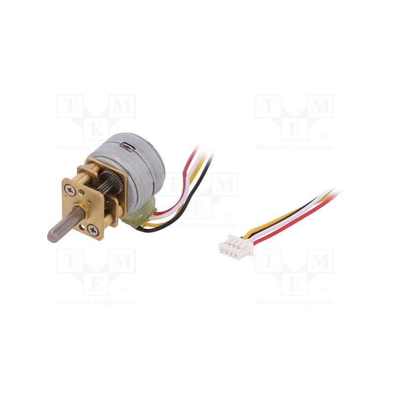 1 pcs x DFROBOT - FIT0503 - Motor: stepper, 5÷12VDC, Shaft: D spring, max.58.8mNm