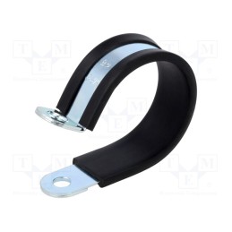1 pcs x MPC INDUSTRIES - LKD14620 - Fixing clamp, ØBundle : 46mm, W: 20mm, steel, Cover material: EPDM