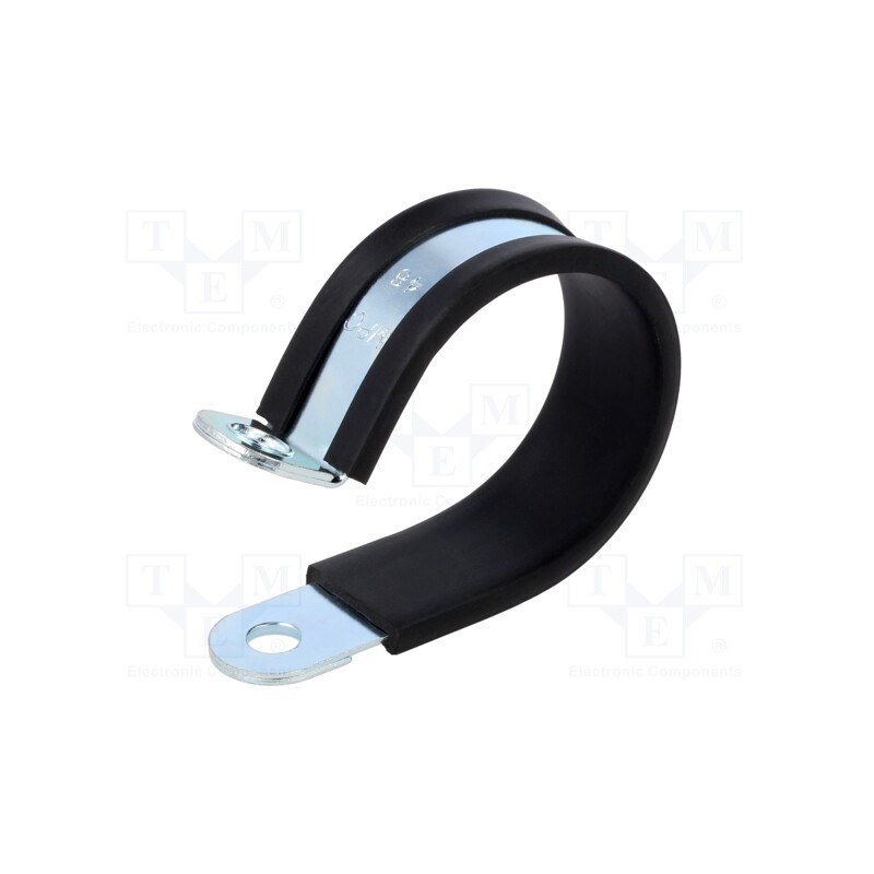 1 pcs x MPC INDUSTRIES - LKD14620 - Fixing clamp, ØBundle : 46mm, W: 20mm, steel, Cover material: EPDM