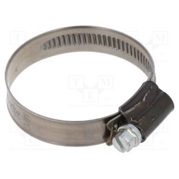 1 pcs x MPC INDUSTRIES - ST038 -AS - Worm gear clamp, W: 9mm, Clamping: 38÷50mm, steel, ST, W1, DIN 3017