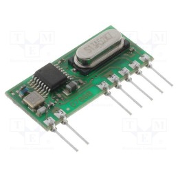 1 pcs x AUREL - 650201034G - Module: RF, AM receiver, AM,ASK, 433.92MHz, -111dBm, 3.3VDC, 6mA