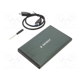 1 pcs x GEMBIRD - EE2-U3S-3-G - Hard discs housing: 2,5', USB 3.0, Enclos.mat: aluminium, green