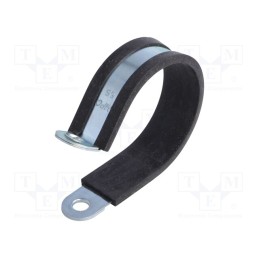 1 pcs x MPC INDUSTRIES - LKD15520 - Fixing clamp, ØBundle : 55mm, W: 20mm, steel, Cover material: EPDM