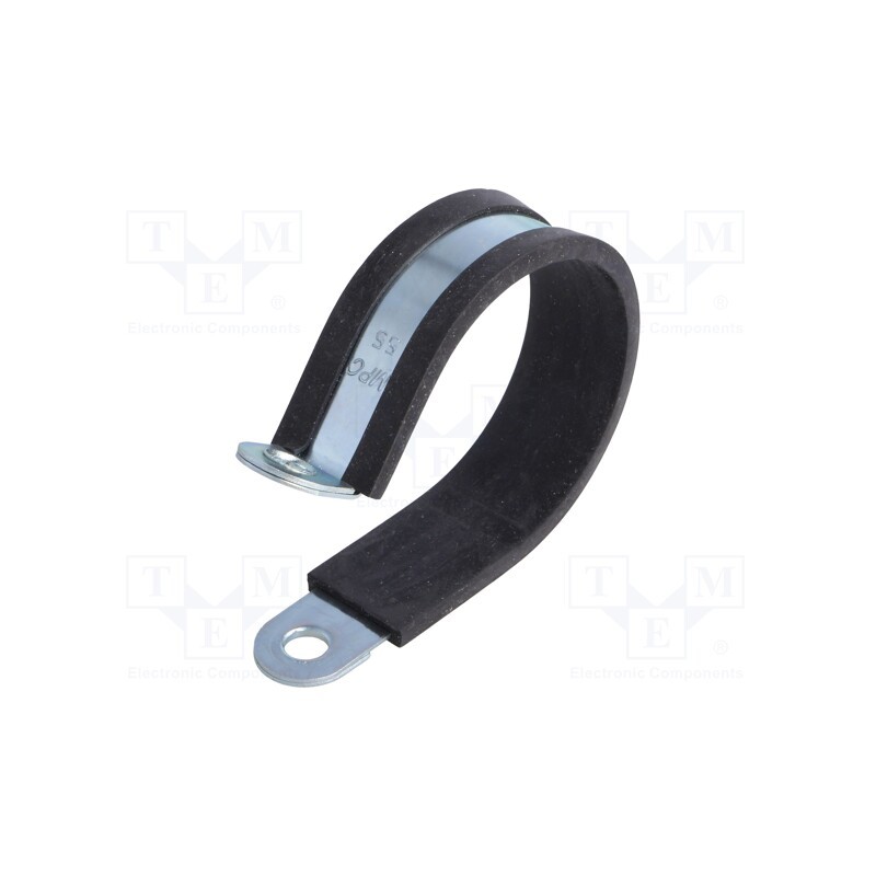 1 pcs x MPC INDUSTRIES - LKD15520 - Fixing clamp, ØBundle : 55mm, W: 20mm, steel, Cover material: EPDM