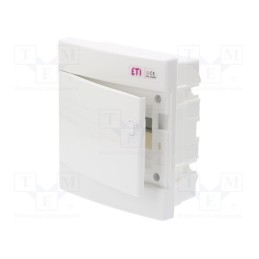 1 pcs x ETI POLAM - ECM8PO - Enclosure: for modular components, IP40, plaster embedded, white