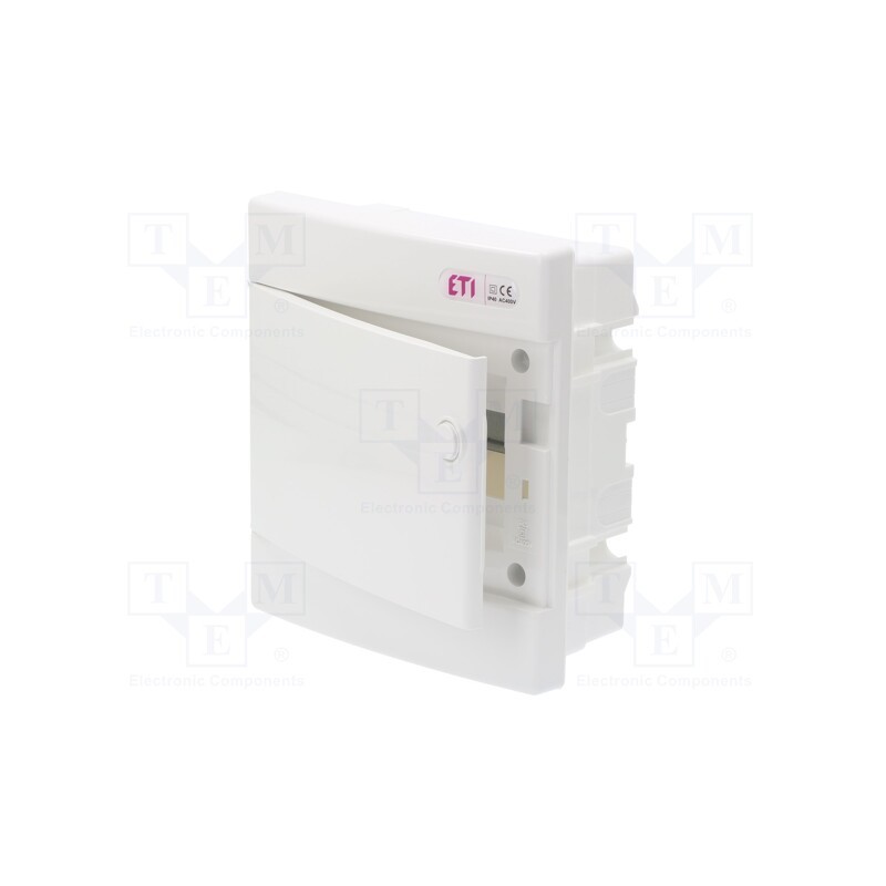1 pcs x ETI POLAM - ECM8PO - Enclosure: for modular components, IP40, plaster embedded, white