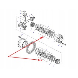 72162274 front differential friction plate