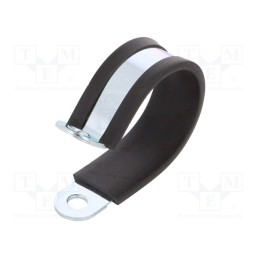 1 pcs x MPC INDUSTRIES - LKD14220 - Fixing clamp, ØBundle : 42mm, W: 20mm, steel, Cover material: EPDM