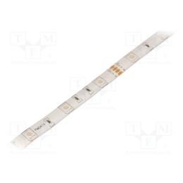 1 m x OPTOFLASH - OPRGB5060-6012EG - LED tape, RGB, 5060, 12V, LED/m: 60, 10mm, white PCB, 120°, 14.4W/m
