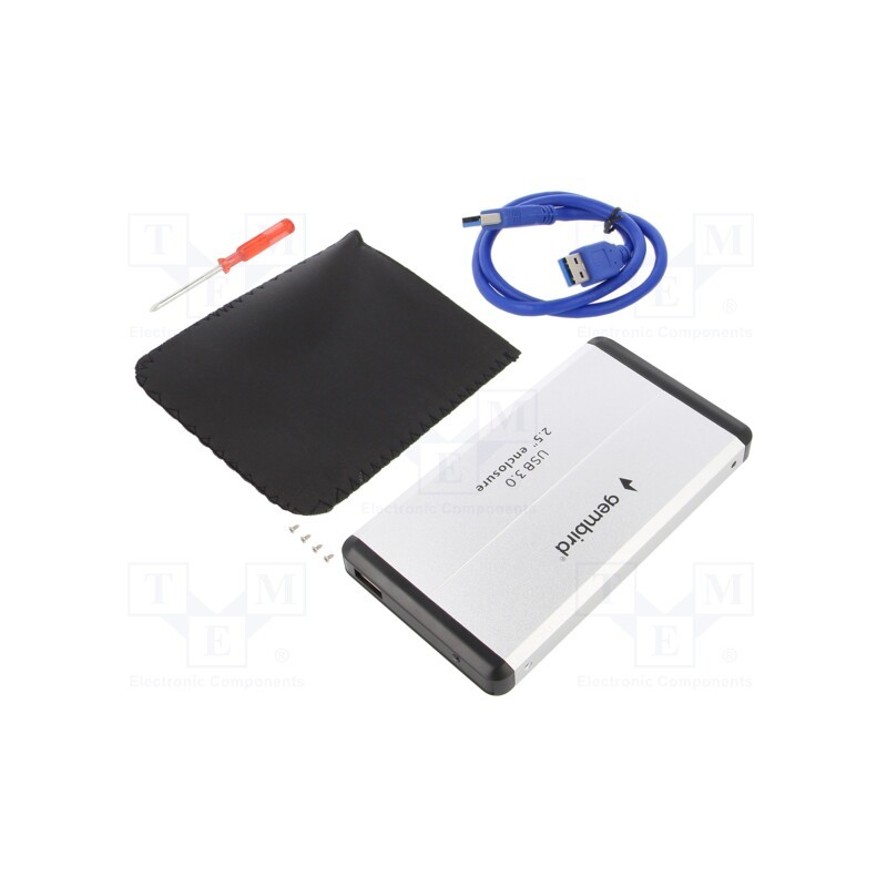 1 pcs x GEMBIRD - EE2-U3S-2-S - Hard discs housing: 2,5', USB 3.0, Enclos.mat: aluminium, USB A