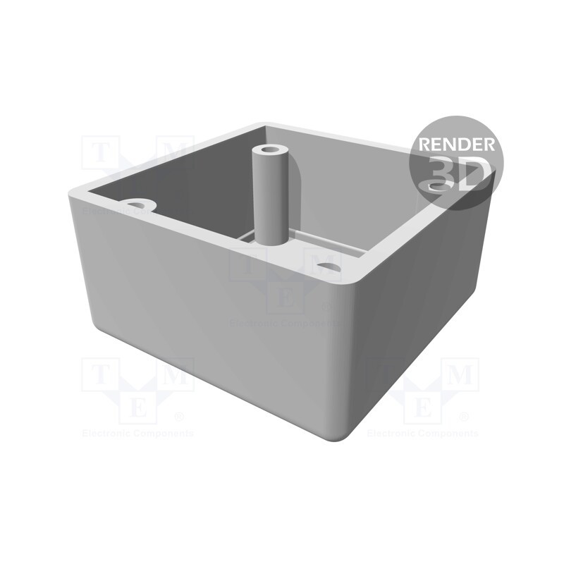 1 pcs x HAMMOND - 1594RFIABK - Enclosure: shielding, X: 56mm, Y: 56mm, Z: 40mm, ABS,stainless steel