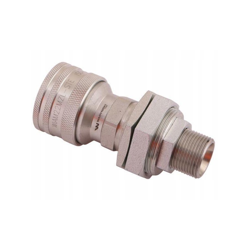 Hydraulic quick connector, long socket with eliminato