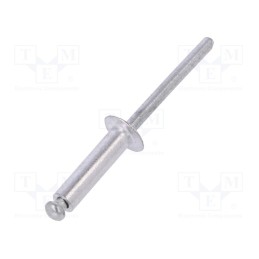 1 pcg x VOREL - 70510 - Rivet, aluminium, Rivet diam: 4.8mm, L.rivet: 19mm, 50pcs.