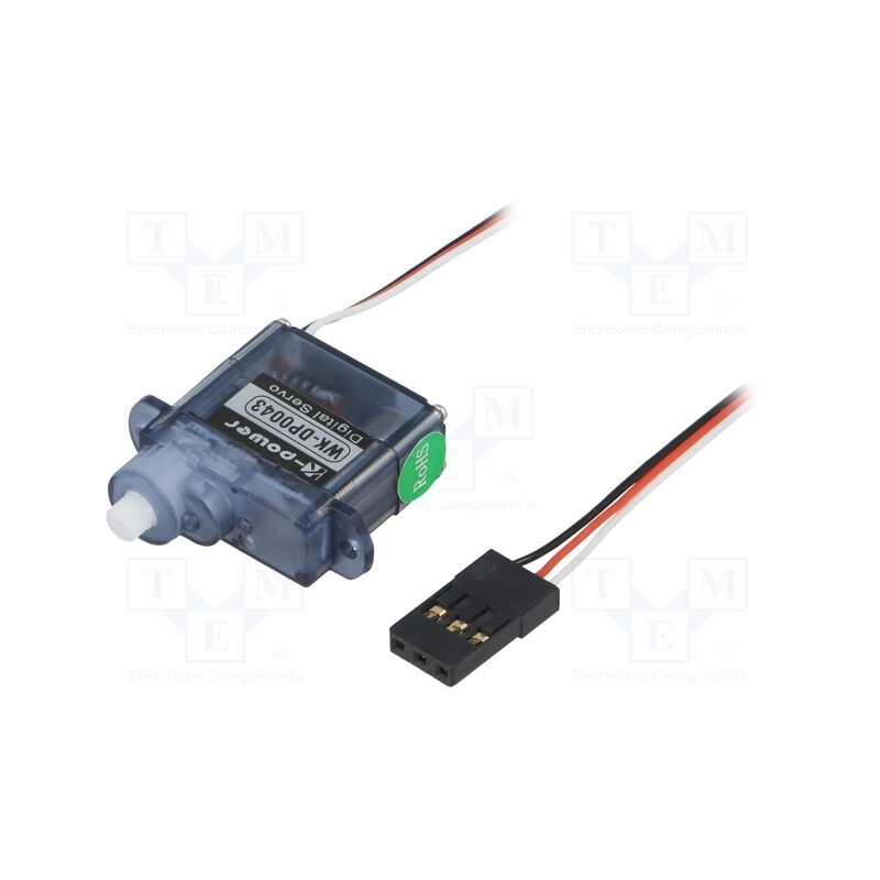 1 pcs x K-POWER - DP0043 - Motor: servo, 4.8÷6VDC, micro, digital, 20x8.2x19.3mm, polyamide