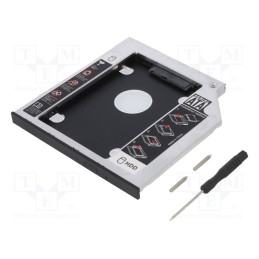 1 pcs x LOGILINK - AD0017 - Hard discs housing: 2,5', aluminium, Support: HDD 2,5'