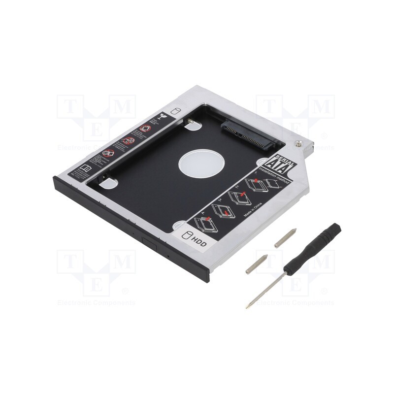 1 pcs x LOGILINK - AD0017 - Hard discs housing: 2,5', aluminium, Support: HDD 2,5'