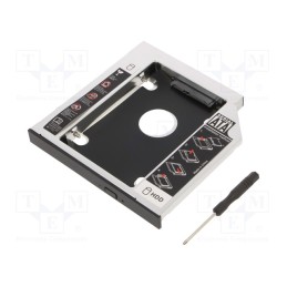 1 pcs x LOGILINK - AD0016 - Hard discs housing: 2,5', aluminium, Support: HDD 2,5'