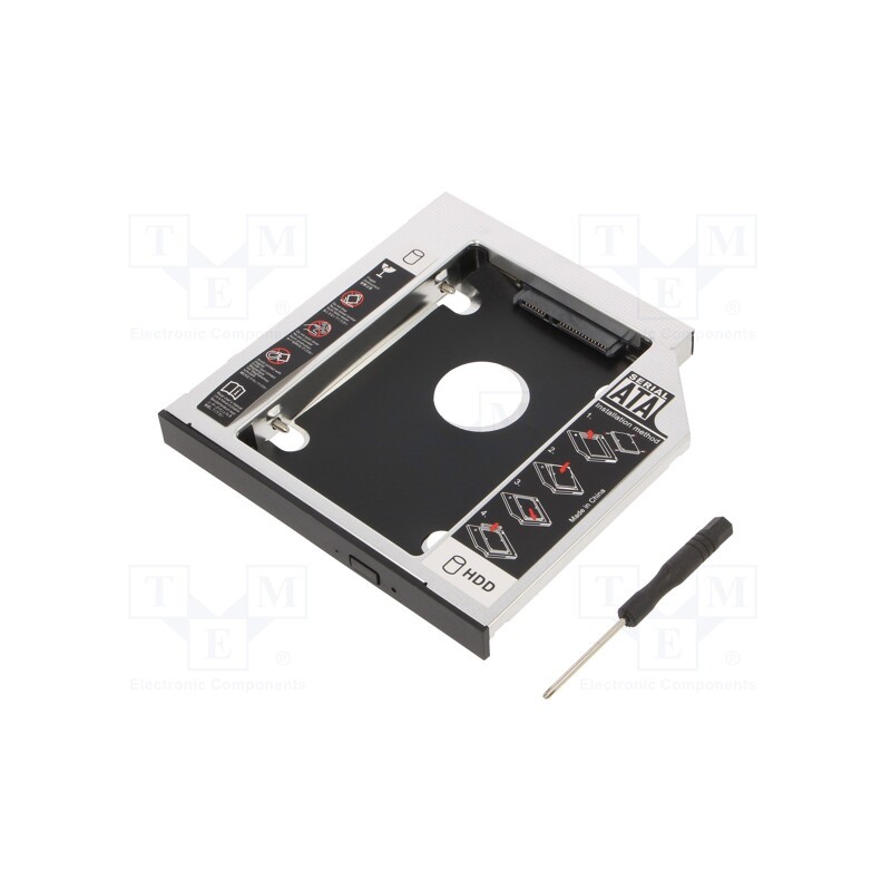 1 pcs x LOGILINK - AD0016 - Hard discs housing: 2,5', aluminium, Support: HDD 2,5'