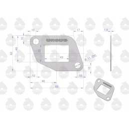Head gasket set C 330 original Ursus