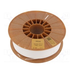 1 rol x ROSA 3D - 5907753131379 - Filament: PLA, 1.75mm, white, 185÷225°C, 1kg, Table temp: 40÷60°C