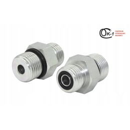 Hydraulic connection nipple unf 9 16 orfs 13 16