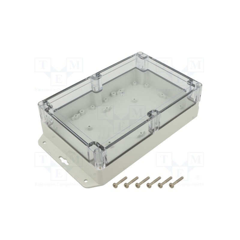 1 pcs x KRADEX - ZP210.140.60SUJP TM PC - Enclosure: multipurpose, X: 140mm, Y: 210mm, Z: 60mm, ZP, light grey