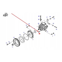 F926900060030 insertion pump mounting stud