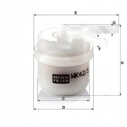 Mann fuel filter toyota corolla 1 3 1 6 83 92