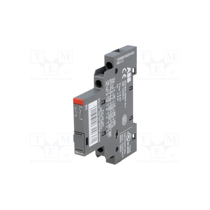 1 pcs x ABB - 1SAM201902R1001 - Auxiliary contacts, NO + NC, side, Leads: screw terminals