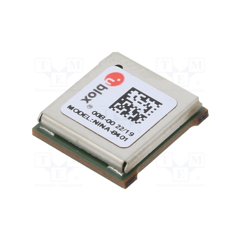 1 pcs x u-blox - NINA-B401-00B - Module: Bluetooth Low Energy, SMD, Dim: 10x11.6x2.2mm, 1.4Mbps