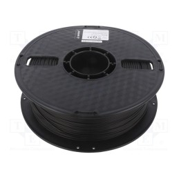 1 rol x GEMBIRD - 3DP-PLA1.75-01-BK - Filament: PLA, 1.75mm, black, 190÷220°C, 1kg
