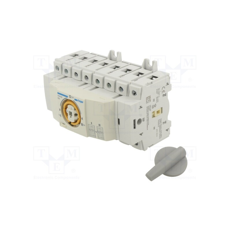 1 pcs x HAGER - HIM408 - Module: mains-generator switch, Poles: 4, 400VAC, 80A, IP20