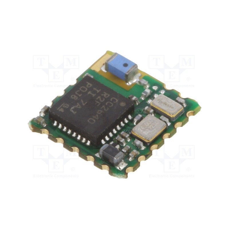 1 pcs x RADIOCONTROLLI - RC-CC2640-A - Module: Bluetooth Low Energy, GPIO,JTAG, SMD, 8x8.35x1.5mm, 4.1