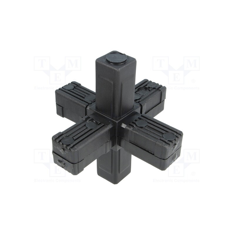 1 pcs x ELESA+GANTER - 430143 -AS - Mounting coupler, for profiles, Mat: polyamide, -30÷100°C, I: 77mm