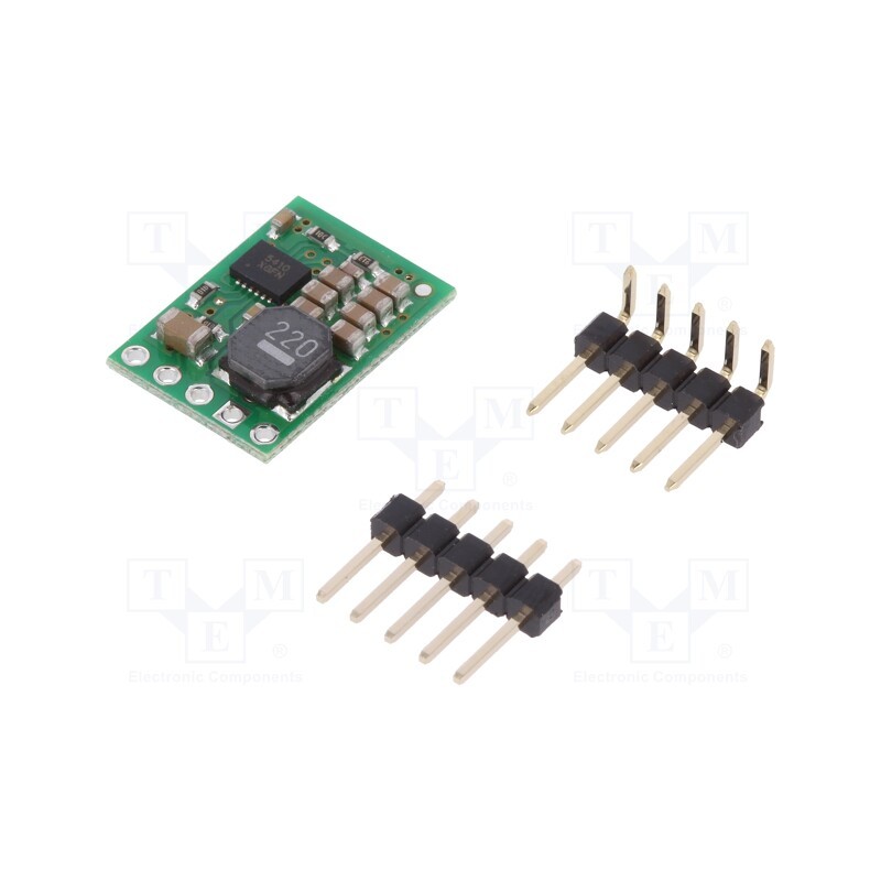 1 pcs x POLOLU - 5V 1A STEP-DOWN D24V10F5 - Converter: step down, Uout: 5V, Uin: 5.1÷36V, 1A, 85÷95%