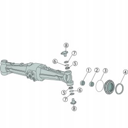 Sealing ring 2 1519 045 0 deutz fahr