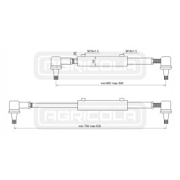 Power steering actuator set T 25 Rusek Hydrolider